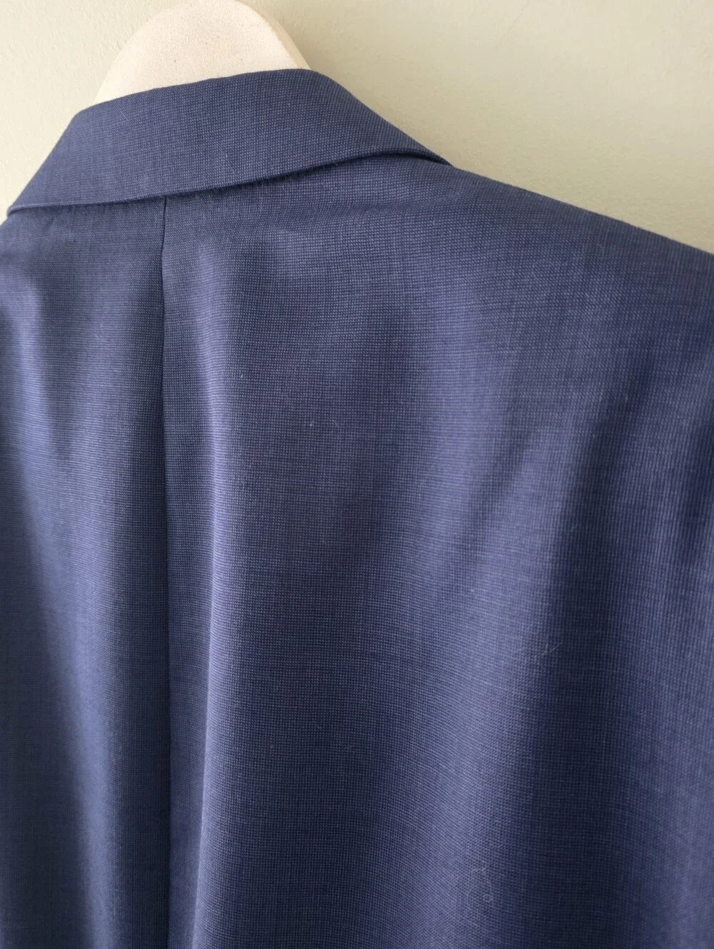 NWOT Lauren Ralph Lauren Navy Textured Weave Wool Blazer Size 48R Old Money Prep
